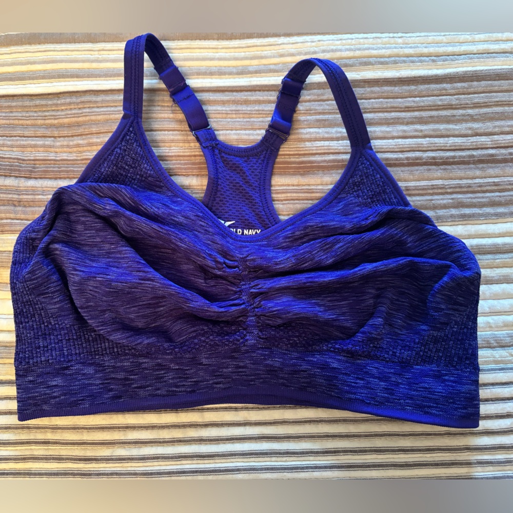 Old Navy Purple Racerback Sports Bra